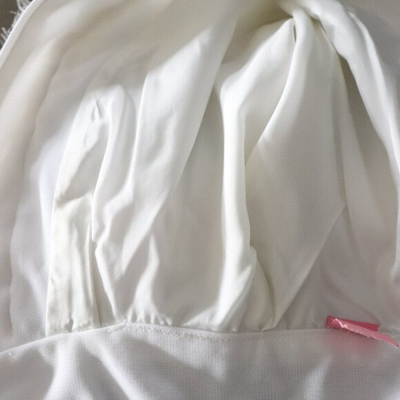 BNWOT Vintage Women's XS White Union‎ 70's Winter Wedding w Hood Maxi Dress Gown - Picture 15 of 16